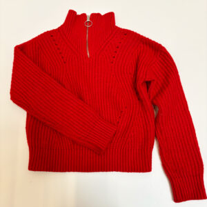 Gebreide trui rood met ritsje Scotch R’Belle 8jr / 128